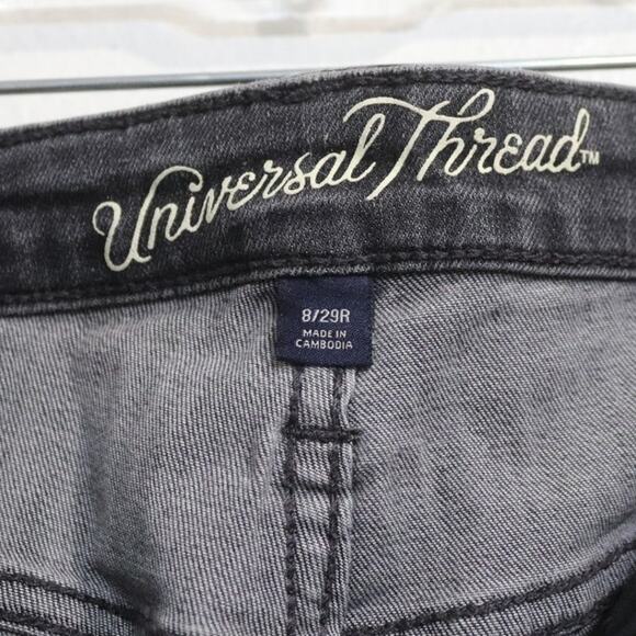 Universal Thread Black High Rise Skinny Jeans Sz 8 - Picture 5 of 13